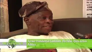 FORMER PRESIDENTIAL CANDIDATE,  OLU FALAE QUITS ACTIVE POLITICS