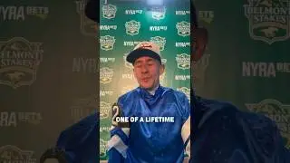 Junior Alvarado with all the praise for SOVEREIGNTY 👏.... #BelmontStakes