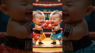 Cute Baby Boxing #shorts #cartoon #ai