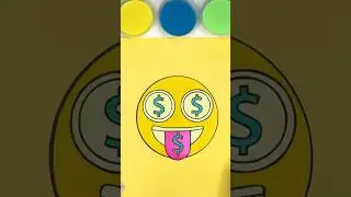 Money emoji 🤑 Sand art painting #sandart #Sandpainting #oddlysatisfying #satisfying #relaxing #asmr