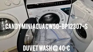 Candy Mini Aqua CW50-BP12307-S : Duvet Wash 40⁰C #washingmachine #haier #laundry #candy #washer 