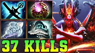 7.39 37 Kills QOP Dota 2 Mid Lane Beast - Best Queen Of Pain Dota 2 Gameplay Guide Build 7.38