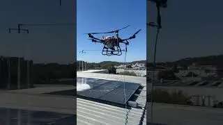 Drone Power Washes Mouldy Factory & Solar Panels on Gold Coast!