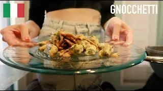 Northern Italian Potato 🥔 and Nettle 🌿 Gnocchi with Mushroom 🍄&zwj;🟫 sauce - Delicious and Exquisite 🇮🇹