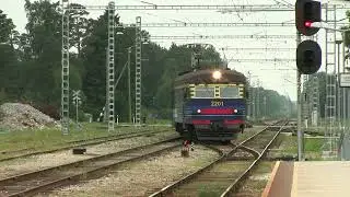 Электропоезд ЭР12-6001 на ст. Клоога / ER12-6001 EMU at Klooga station