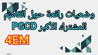 وضعيات رائعة حولPGCD 