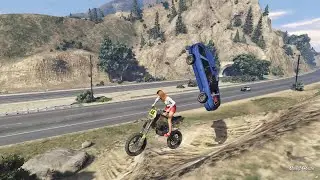 Bláznívá Jízda po Dálnici | GTA 5 | Dálnice | Los Santos | Motorka Sanchez