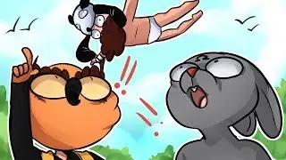 Gladiator Simulator! + One of the Greatest Panda Wheezes EVER - HAND SIM FUNNY MOMENTS