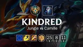 Kindred Jungle vs Camille - EUW Challenger Patch 8.20