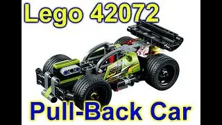 Lego Green Pull Back Car 42072 WHACK Unbox and Build Stop Motion