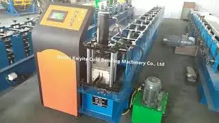 roller shutter door guide rail track roll forming machine