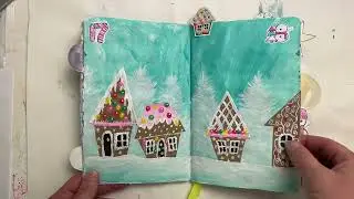 Art Journal Flip Through - Winter Wonderland