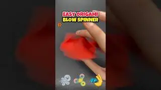 Origami Easy Paper Fidget Toys Spinning Top Craft Tutorial #papertoy #origami #origamicraft #shorts