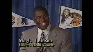 1994 - Magic Johnson Announced as Los Angeles Lakers Head Coach Press Conference - March 23, 1994