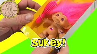 Complete Vintage Set Of 1998 Galoob Treasure Trolls Magical Dolls