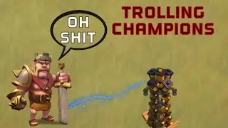 Trolling Champs| Epic troll base defensive wins for clash of clans