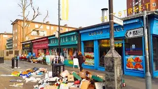 South London , Walking in Portland Street, Walworth Road, Sayer Street , Elephant and Castle Station