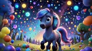 Four Magic Ponies Paint the Stars | Sparkly Counting Song for Kids | Pony Fantasy Nursery Rhyme