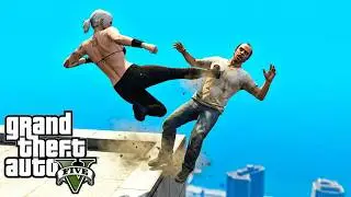 WWE-STYLE WRESTLING IN GTA 5 #12 : Realistic and Brutal Finishers with Ragdoll Physics
