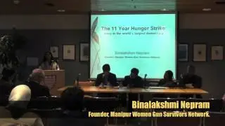 SYMPOSIUM ON AFSPA@ HARVARD  Binalakshmi Nepram, Founder of Manipur Women Gun Survivors Network.