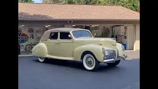 1939 Lincoln Zephyr 4 Door Sedan Convertible.