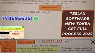 #TESLAX SOFTWARE | ME NEW TOKEN GET | KAISE KARE | FULL PROCESS-2025 / 7788956251