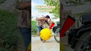 Big Monster Balloon Experiment With Bullet #shorts #bigballoon