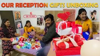 Unboxing Our Reception Gifts with Family || Unboxing Video🎁 || Gk Vlogs