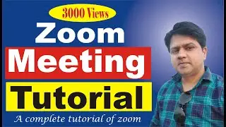 Zoom Meeting Tutorial in HINDI 2021| एक कम्पलीट ज़ूम वीडियो | zoom tutorial for teacher | Zoom guide
