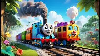 Ms. Appleberry&rsquo;s Animal Mask Peek-a-boo on Jungle Safari Train | Fun Kids Song | Magical Jungle
