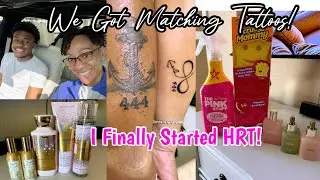Valentine's Weekend Vlog 💕Helping Chris Shop, Matching Tattoos & Starting HRT