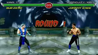Mortal Kombat Deadly Alliance (Mugen) : Sub-Zero - Hard 8 (Arcade ladder + ending)