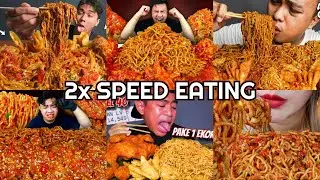 Super Spicy Fried Noodles Mie Gacoan Mukbang | ASMR 2x Speed Eating Show