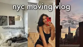 NYC Moving Vlog || getting a COUCH (finally), decorating my room, settling in