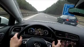 2017' Volkswagen e-Golf - POV Autobahnfahrt (mit H&ouml;chstgeschwindigkeit!)