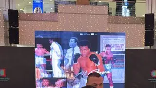 THRILLA  IN MANILA 50Th OFFICIAL WEIGH INS
