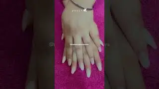Natural Looking Permanent Nail Extensions Using Pink Hard Gel For Builder Application || #ytshorts