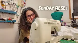 sunday reset: sewing, editing & watching anime