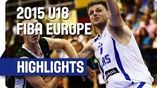 Greece v Lithuania - Semi Final Highlights - 2015 U18 European Championship Men