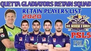 Quetta Gladiators player list for PSL 2020