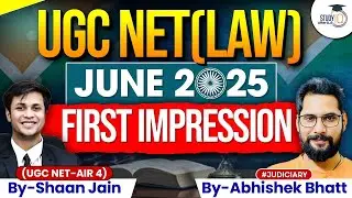 UGC NET (LAW) JUNE 2025 FIRST IMPRESSION (UGC NET-AIR 4) By-Shaan Jain  & Abhishek