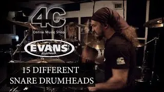 Evans 15 Snare Drumhead Comparison
