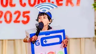 Creative Mobile Phone Costume Speech📱|Stage Performance|Little wonder preschool|Annual concert-2025