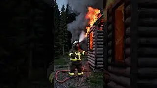 🐻🔥 Bear Firefighter Saves the Forest! | Epic Rescue Short #BearFirefighter #Shorts #EpicRescue
