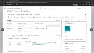 Business Central short video: Check purchase orders in while you work (Before posting)