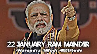 22 January Ram Mandir Status || Ram Mandir Status || Narendra Modi || Ayodhya Ram Mandir 🕉️🚩