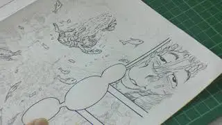 Comic Inking Timelapse (from pencil to ink)