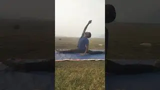 Flexibility Level 🔥 Yoga Flow#shorts#yogaflow#yoga#flexibility#strength#outdooryoga#gaurabfitlife