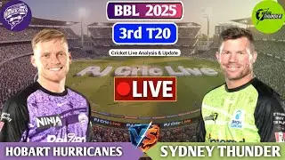 Hobart Vs Sydney 3rd T20 | Live Analysis & Discussion | WBBL 2025 Live