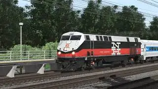Trainz 22: 2 Metro North trains at Old Greenwich, CT